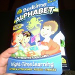Learning the Alphabet with Bedtime Alphabet Flash Cards from School Zone.