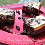Cream Cheese Swirled Brownies Recipe.