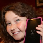 My daughter and her Droid Turbo! #VZWBuzz