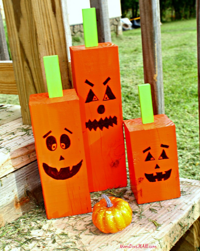 DIY Wooden Pumpkins 