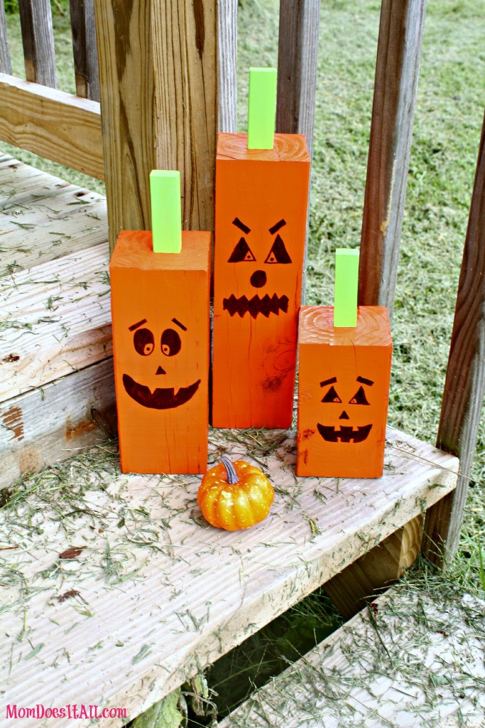 DIY Wooden Pumpkins
