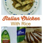 #Ad Italian Chicken with Rice made with Tyson® Grilled & Ready® Chicken & Wish-bone® Italian Dressing!