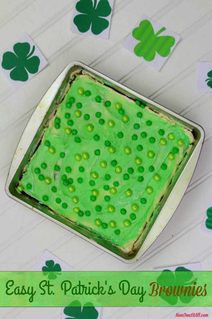 Easy St. Patrick's Day Brownies 