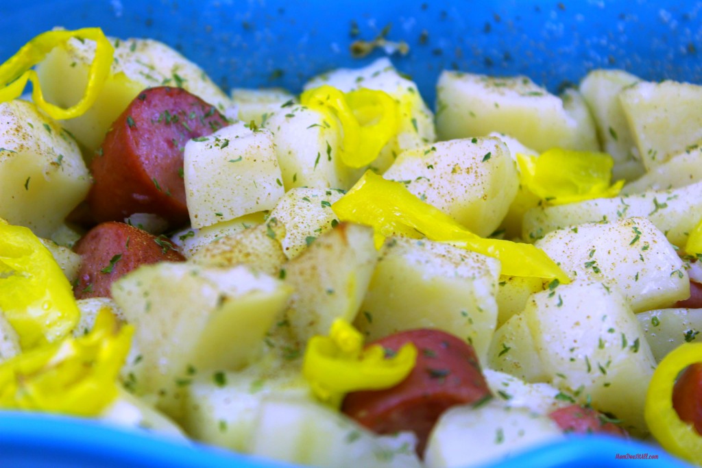 Oven Roasted Kielbasa and Potatoes 