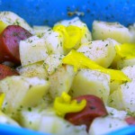 Oven Roasted Potatoes and Kielbasa.